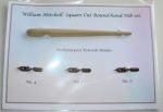 William Mitchell Square Cut Round-hand 3 Dip Pen Nib set (4,5,6).