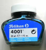 Pelikan 4001 Fountain Pen Ink Turquoise Ink