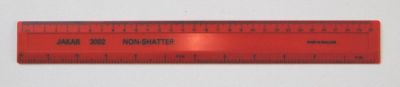Ruler 30cm / 12 inch - Red