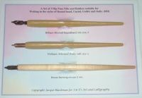 Writing Styles Set of 3 Holders with nibs