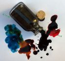 Ink and bottle