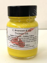 Roberson's Penman Liquid Gouache Ink Brilliant Yellow