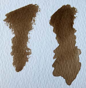 real walnut sepia ink